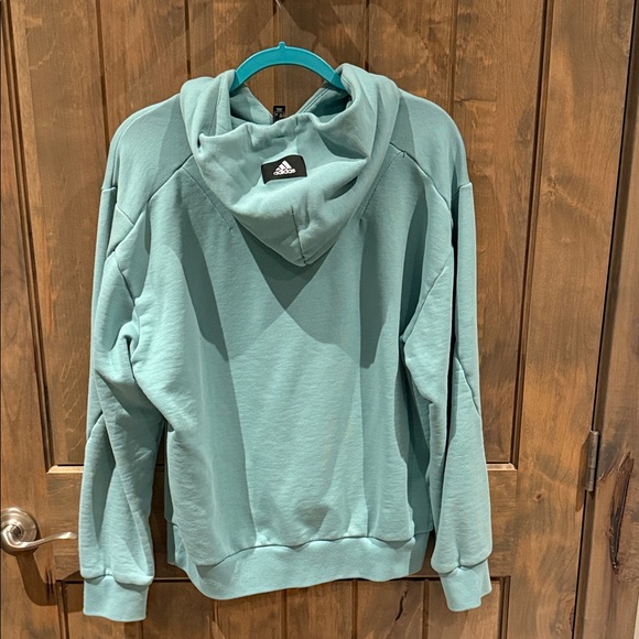 Teal Hoodie with White Logo - Picture 3 of 4